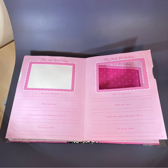 Baby Essentials 30 Page Memory Book Pink Baby Girl Baby Shower - Picture 6 of 9